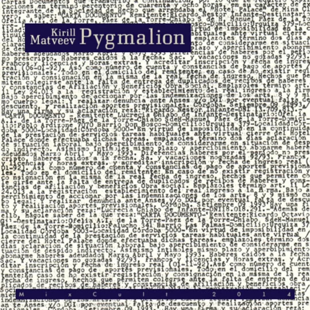 MixCult Podcast # 127: Kirill Matveev - Pygmalion (2014)